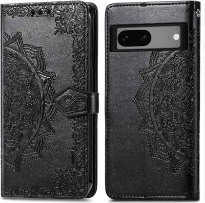 Produktbild von imoshion Mandala Klapphülle Google Pixel 7a - Schwarz