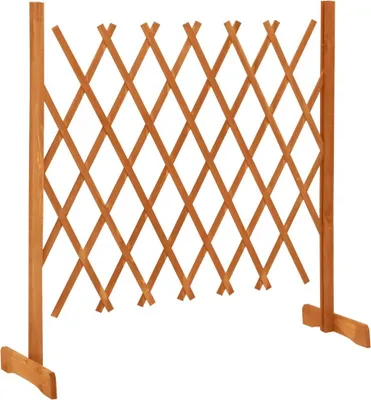 Produktbild von vidaXL Garten-Rankzaun Orange 120x90 cm Massivholz Tanne