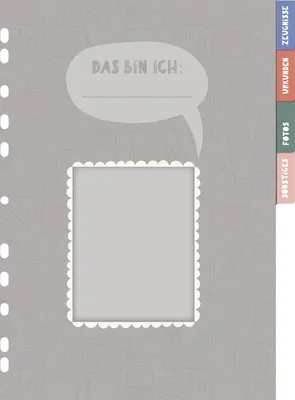 Produktbild von Ringbuch A4 30mm 2 Ringe 'Meine Schulzeit' gefüllt Packung mit 6 Stück