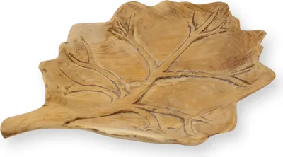 Produktbild von Schale Teak Holzschale Massiv Teakholz Natur Unikat Deko Rustikal Größe: Teakschale Genoa ca. 37x28 cm