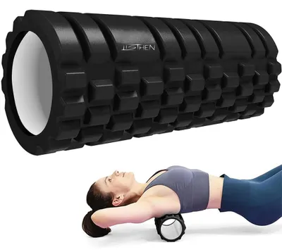 Image de Rouleau de massage, rouleau en mousse pour le massage musculaire, rouleau de massage pour les jambes et le dos