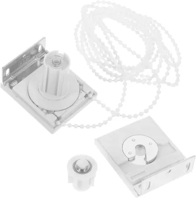 Image de Pièces pour stores enrouleurs - Kit de réparation de store - Réparation de stores - Alliage d'aluminium - 7,8 x 6,5 cm - Blanc