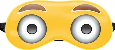 Produktbild von Schlafmaske Reise Relax Augen Abdeckung Bett Emoji Nickerchen Augenbinde Seine Gelb Emotes Große Augen