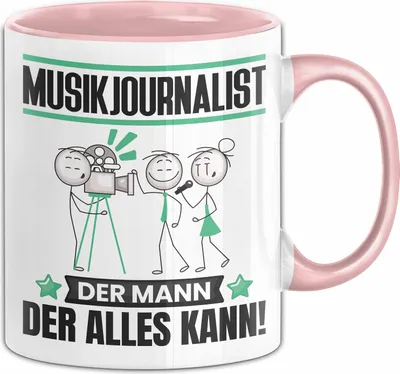 Produktbild von Musikjournalist Tasse Geschenk für Musikjournalist Der Mann Der Alles Kann Geschenkidee zum Geburtstag (Rosa)
