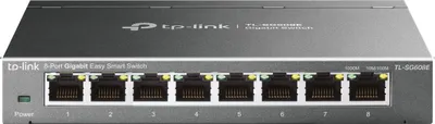 Produktbild von TP-Link TL-SG608E: 8-Port Gigabit Switch für effizientes Netzwerkmanagement