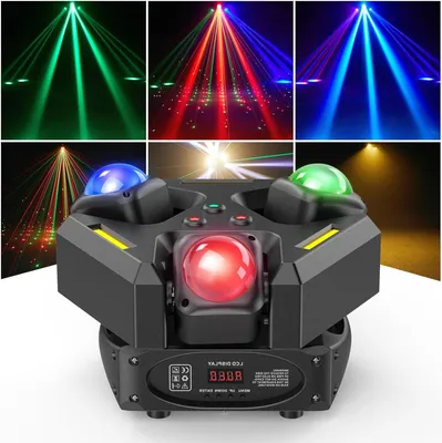 Zdjęcie produktu dla Światło LED do imprez z ruchomą głowicą – oświetlenie dyskotekowe – światło dla DJ-ów – oświetlenie sceniczne – reflektor RGBW – 150W