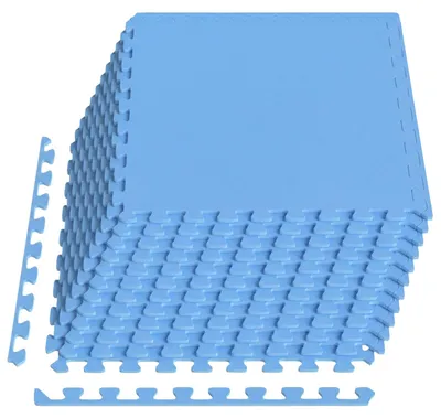 Immagine prodotto di vidaXL Tappetino protettivo per il fondo della piscina, 12 pezzi, blu, 4,32 m², in schiuma EVA