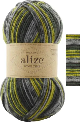 Produktbild von Strickgarn Alize Wooltime 100g 75% Wolle  100 Strickgarn Häkelgarn Farbwahl