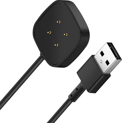 Produktbild von Ladegerät für Fitbit Versa 4 und Versa 3, Fitbit Sense 2 und Sense, 1m Schwarz