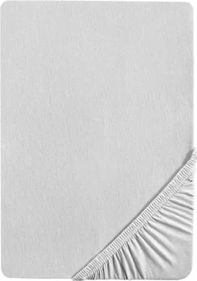 Produktbild von biberna Feinjersey-Spannbetttuch GRAU 180-200x200 cm