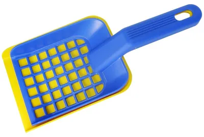 Obrázek produktu pro Lopatka na kočičí stelivo se sítkem - Plastová - 28 x 5,5 x 11,5 cm - Pro psy a kočky