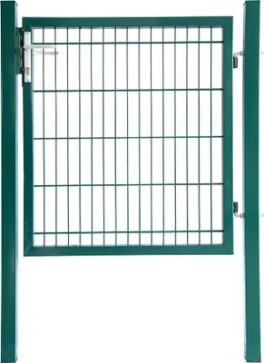 Produktbild von HOME DELUXE - Gartentor PORTARIUS - Farbe: Grün, Höhe 160 cm - inkl. Griff, Schloss und Schlüssel I Gartenpforte Einfahrtstor Hoftür