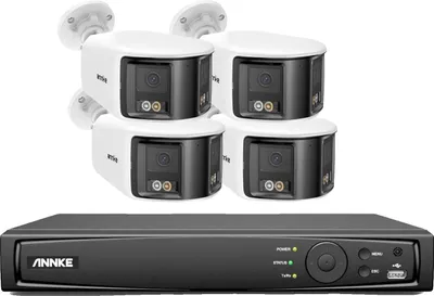 Produktbild von Sicherheitskamerasystem, 4K-Auflösung, Panoramaansicht, 8MP 91ev 4Stück Kits, 2T