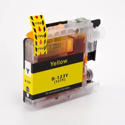Imagen del producto de TECHTEK Tinta sustituye LC123Y compatible con [Brother] DCP-J 132 W, DCP-J 150, DCP-J 152 W, DCP-J 152 WR, DCP-J 172 W, DCP-J 4110 DW, DCP-J 4110 W,