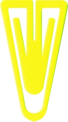 Produktbild von Büroklammern Plastiklips 25mm VE=1000 Stück hellgelb