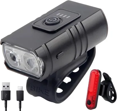 Produktbild von Pronett XJ4390 LED-Beleuchtungsset für Fahrräder, 4T6, 2 Akkus