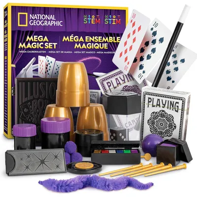 Produktbild von Zauberkasten Zauberset Zaubertricks Kinder - Mega Magie Set - 65 Tricks - Mit Video-Anleitungen