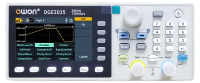 Arbiträrgenerator 2CH 35MHz 125MSa/s 14-Bit LCD