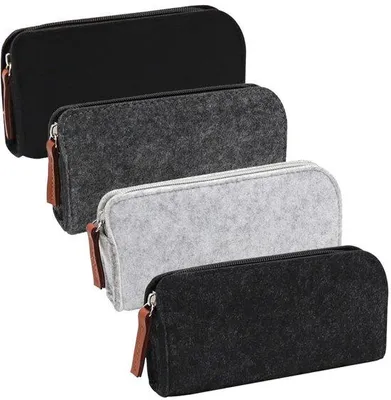 Image de Trousse à crayons, lot de 4 : trousse multifonctionnelle pour stylos, crayons, marqueurs et autres fournitures scolaires.