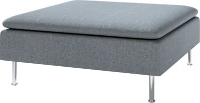 Produktbild von Dekoria Bezug für Söderhamn Fußhocker, grau, 93 x 93 x 40