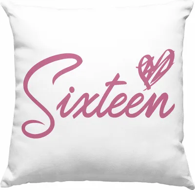 Produktbild von Trendation - 16. Geburtstag Deko-Kissen mit Füllung 40x40 Geschenk Mädchen Geschenkidee Lustig Spruch 16 Geschenke Geschenkideen zum 16 Bday 16er Witzig (Rosa)