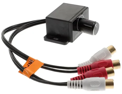 Auto-Volumenregler mit 2 Cinchsteckern – Bass-Level-Fernbedienung