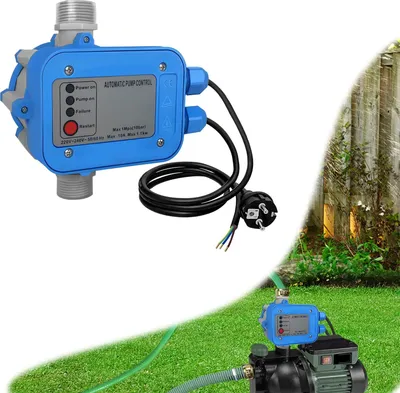 Image de JOIEYOU Pressostat pompe à eau 10 Barde pompe pressostat avec câble pompe de jardin interrupteur automatique pour maison cour station d'eau domestique jardin