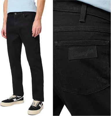 Produktbild von WRANGLER, Herren Jeanshosen, Slim fit, LARSTON, W31 L34, Schwarz, Jeans, baggyjeans, buggy