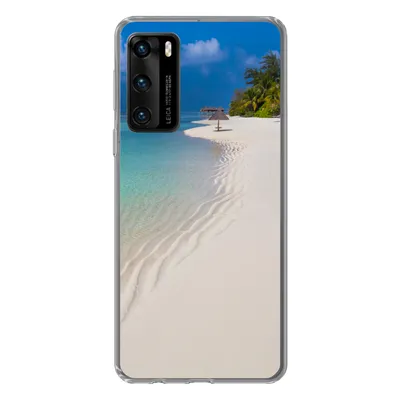 Produktbild von MuchoWow® Handyhülle Schutzhülle Hülle für Huawei P40 Meer - Strand - Sommer Silikon Softcase Handy Hülle - Handytasche