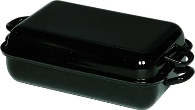 Produktbild von RIESS 0105-22 Vierkantpfanne mit Deckel 37cm, schwarz