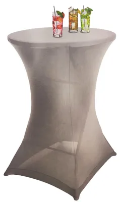 Produktbild von Stretch Stehtischbezug Ø 80cm Stehtischhusse Husse für Stehtisch Tischbezug Bezug Bistrotisch bis 110cm Höhe