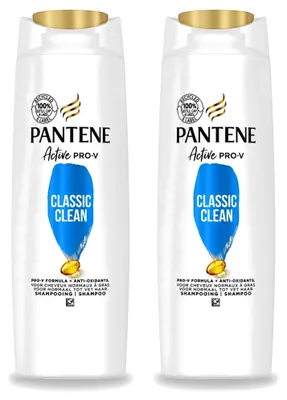 Produktbild von 2 x Pantene Classic Clean Shampoo für normales Haar 225 ml - Vorteilspackung - 2 Stücke