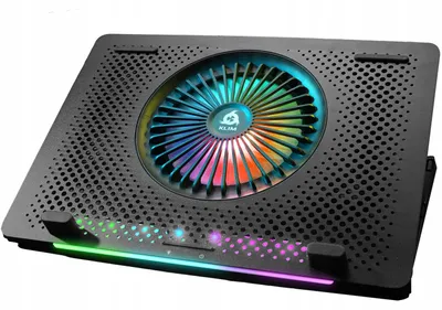 Obrázek produktu pro KLIM Orb + Chladič RGB pro notebooky - 11 až 15,6 palců + Chlazení herních notebooků + USB ventilátor s kovovou mřížkou + Stabilní + Kompatibilní s Mac a PS4