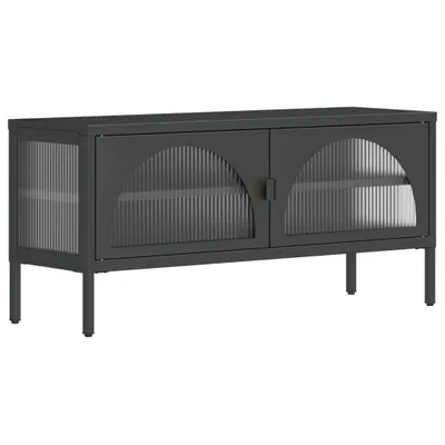 Immagine prodotto di Mobile TV nero 105x35x50 cm in vetro e acciaio