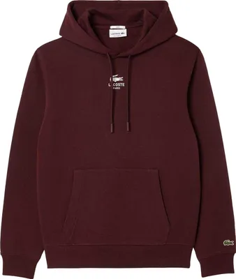 Produktbild von Lacoste - Rückseitiger Aufdruck Kapuzenpullover für Herren/Damen Uni GT6581 (XXS) (Bordeauxrot)
