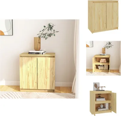 Zdjęcie produktu dla vidaXL Kredens 60x36x65 cm lite drewno sosnowe - Kredensy