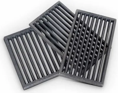 Produktbild von Magnus Ofenrost RP1 ; Maße (BxTxH): 16 cm x 28 cm x 1,5 cm ; Farbe: Schwarz