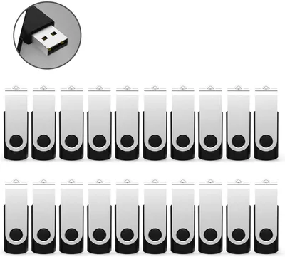 Image de 20 clés USB de 1 Go, USB 2.0, avec un design rotatif