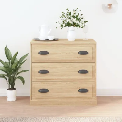 Zdjęcie produktu dla vidaXL Kredens dąb sonoma 70x35,5x67,5 cm Materiał drewnopochodny
