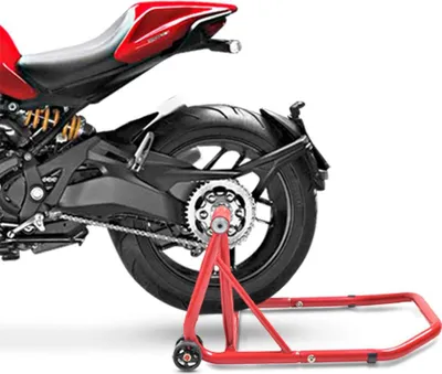 Produktbild von Einarm Montageständer für Ducati Monster 1200/ S 14-20 Rot Hinterra