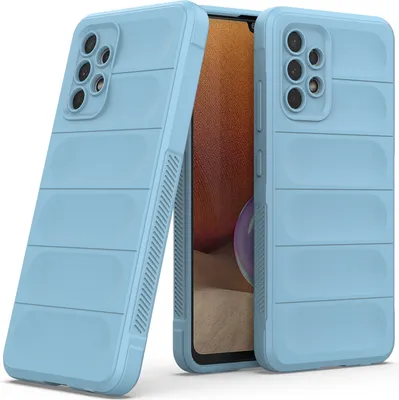 Produktbild von Samsung A32 4G Hülle, Weich TPU Silikon Stossfest Anti-rutsch Schutzhülle für Samsung Galaxy A32 4G Blau