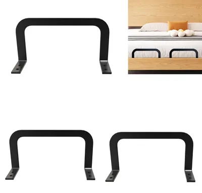 Productafbeelding van Matrashouder matrasstopper - Metaal - 26,5 x 8 x 8,9 cm - Set van 3 - Antislip
