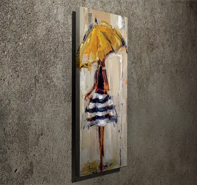Produktbild von Wallity, PC082- SYM3294, Bunt, Leinwandbilder, 30 x 80 cm, 100% Leinwand