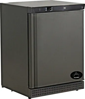 Produktbild von Gastro Kühlschrank | Lagerkühlschrank | Gewerbekühlschrank | 1 Tür | Schwarz | 129 Liter | +2 bis +8 °C