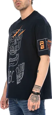 Produktbild von Red Bridge Herren T-Shirt Allover Print Navyblau S