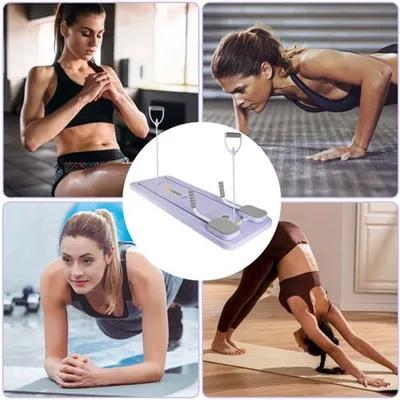 Produktbild von Trainingsbrett für Bauchmuskelübungen – Multifunktionale Fitnessplatte mit automatischer Rückprallfunktion für Pilates