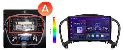 Produktbild von Autoradio, Touchscreen-Display, Multimedia-Player, Kompatibel mit Nissan Juke (F15) 2010-2019, Eingebauter Kühllüfter Android GPS-Navigation, V1 Pro (4GB-64GB) - A