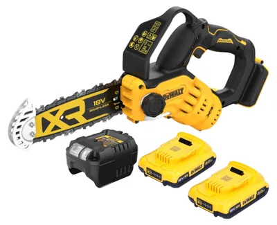 Obrázek produktu pro Akumulátorová prořezávací pila DeWalt DCMPS 520 D2 18 V 20 cm bez kartáčů + 2x baterie 2,0 Ah + nabíječka