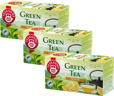 Produktbild von Teekanne Grüner Tee Orange 3x 20 Teebeutel - Grüntee im Beutel aromatisiert