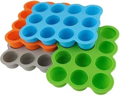 Immagine prodotto di Contenitori per alimenti per neonati - Contenitori per congelatore riutilizzabili - Senza BPA